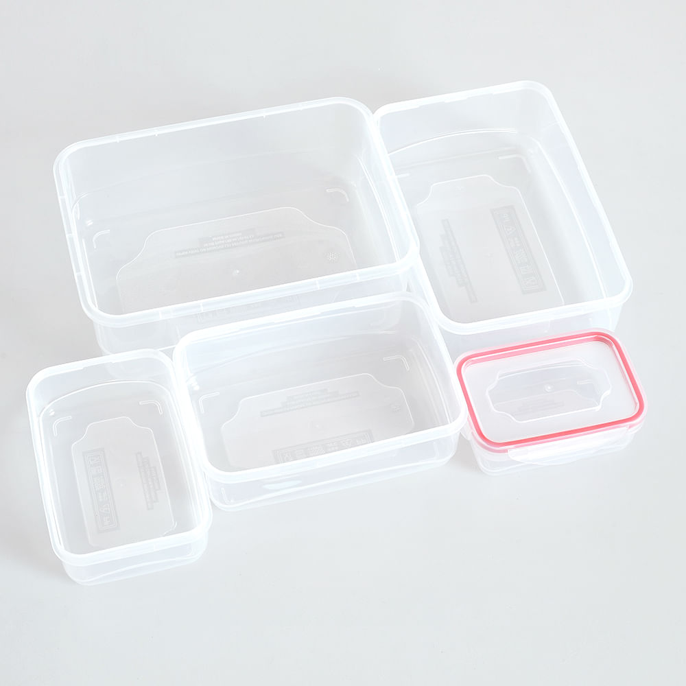 Set 5 caserole alimentare rosii - 2 | YEO