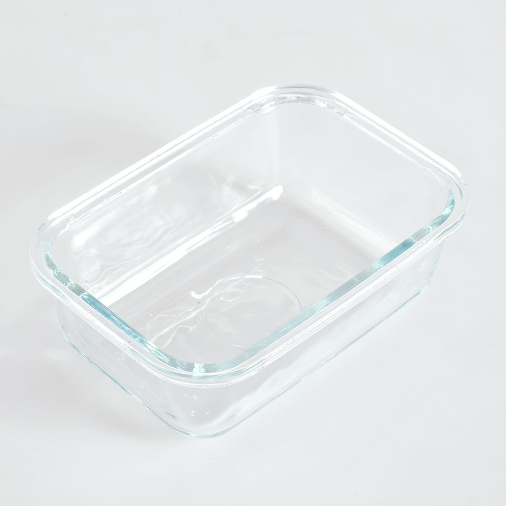 Caserola din sticla cu capac verde 590 ml - 2 | YEO