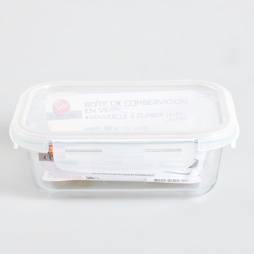 Caserola din sticla cu capac 590 ml - 3 | YEO