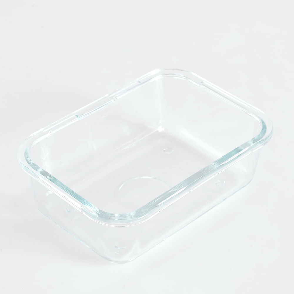 Caserola din sticla cu capac verde 750 ml - 1 | YEO