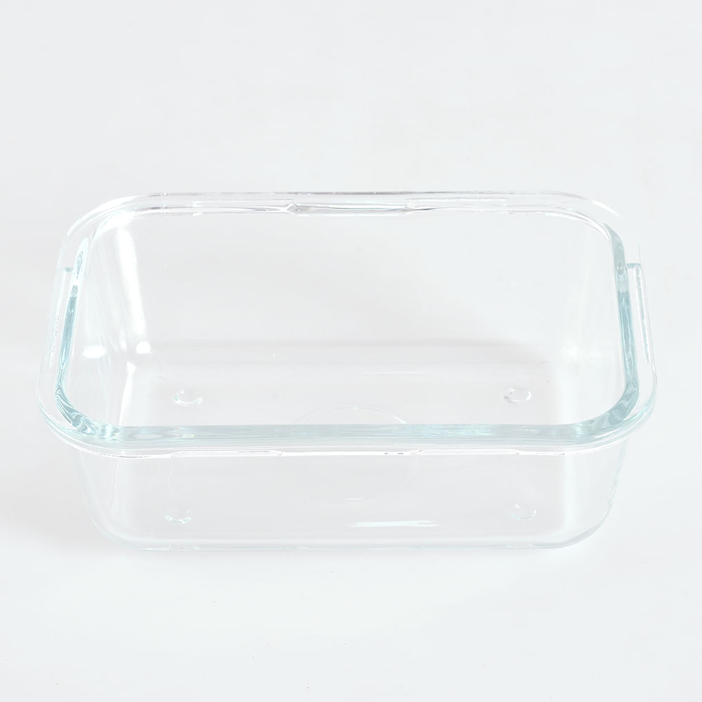 Caserola din sticla cu capac verde 750 ml - 2 | YEO