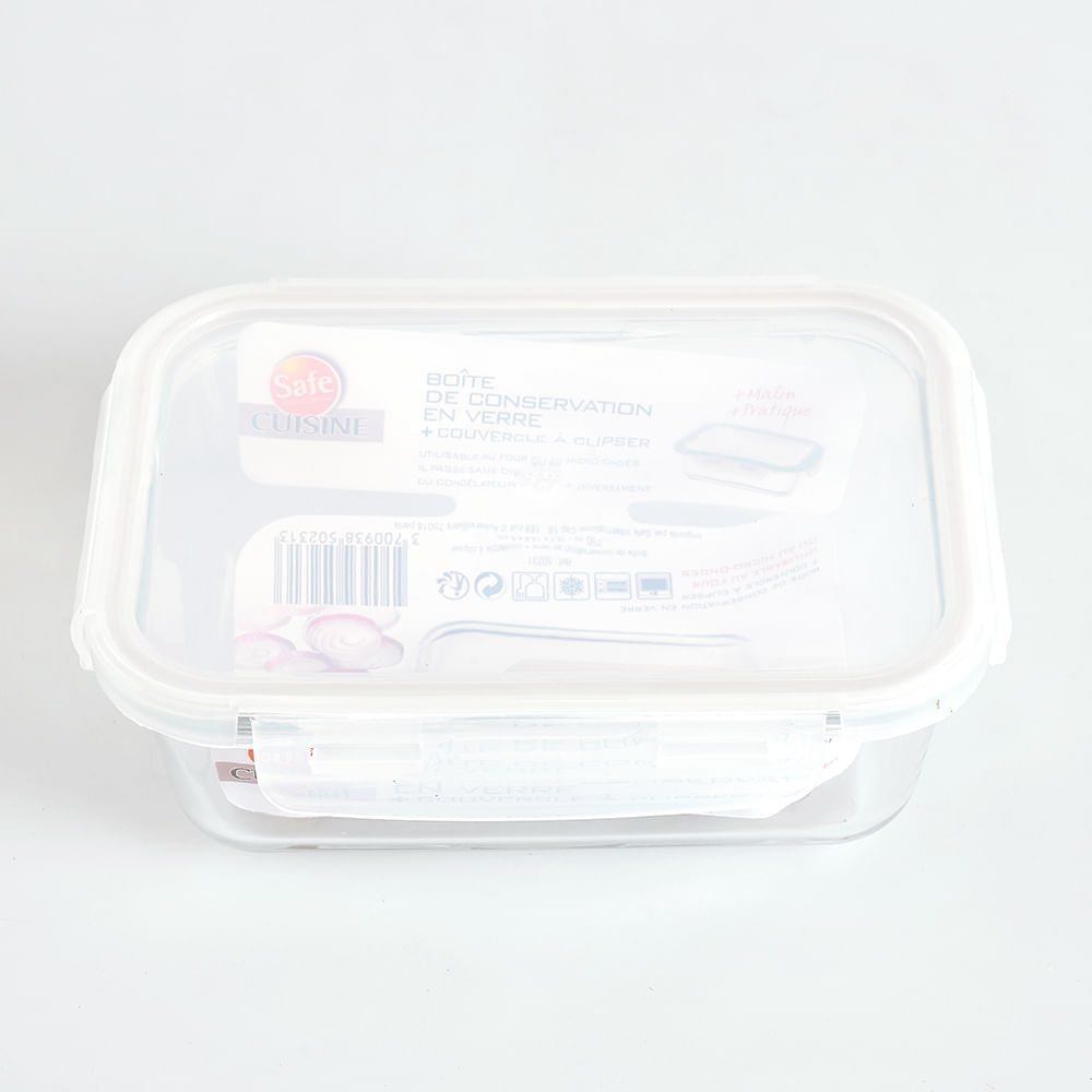 Caserola din sticla cu capac 750 ml - 3 | YEO