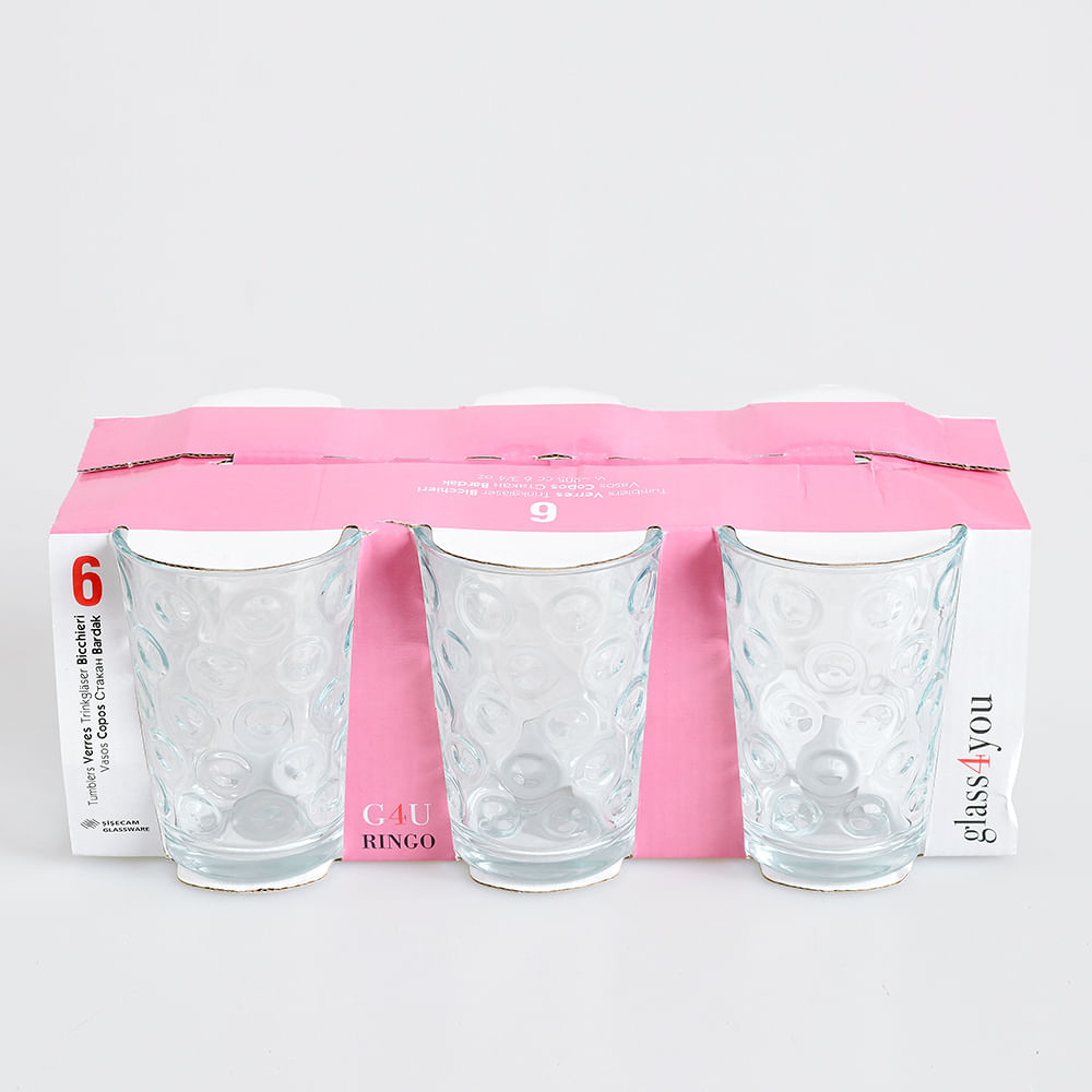 Set 6 pahare din sticla 200 ml - 3 | YEO