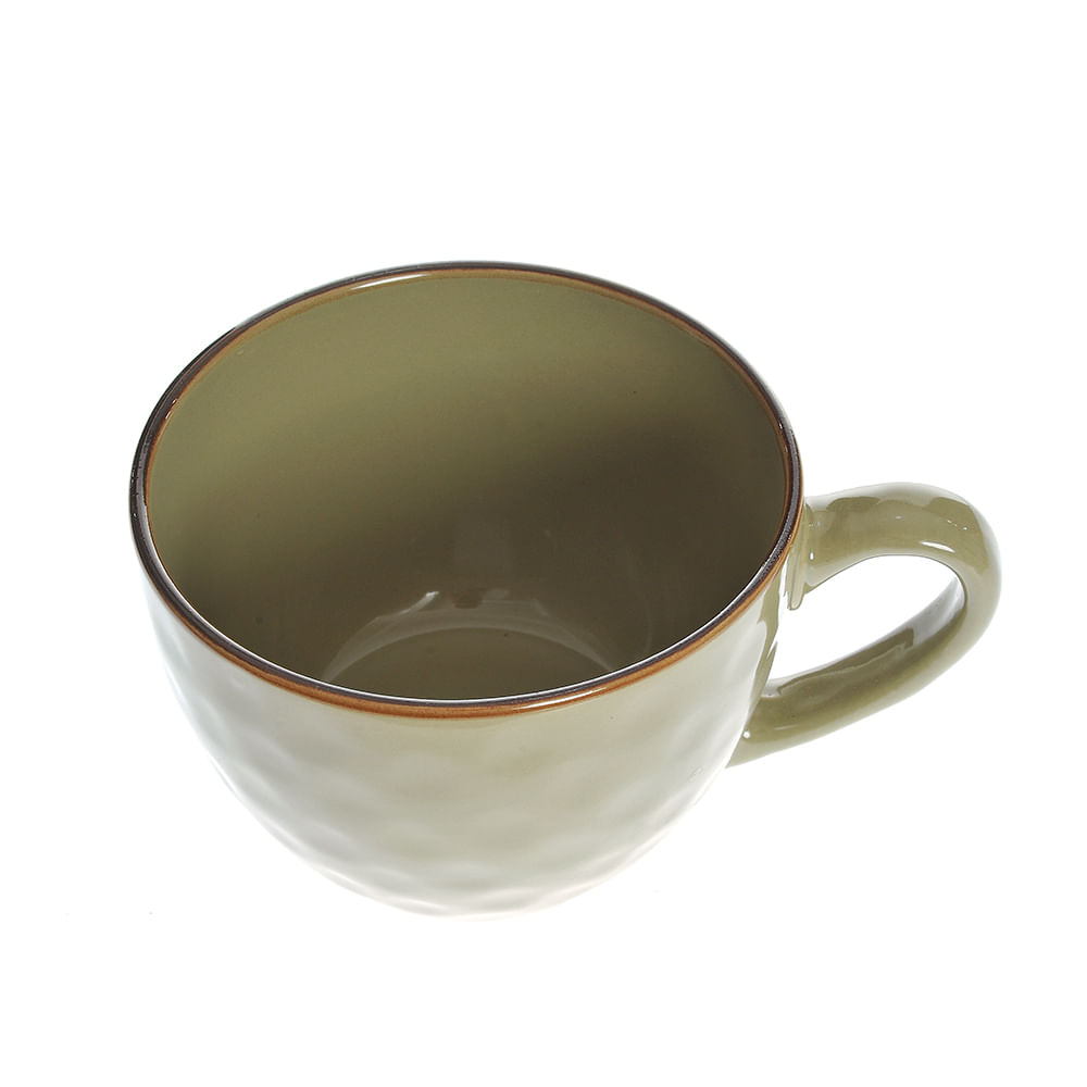 Cana verde din ceramica 470 ml - 1 | YEO
