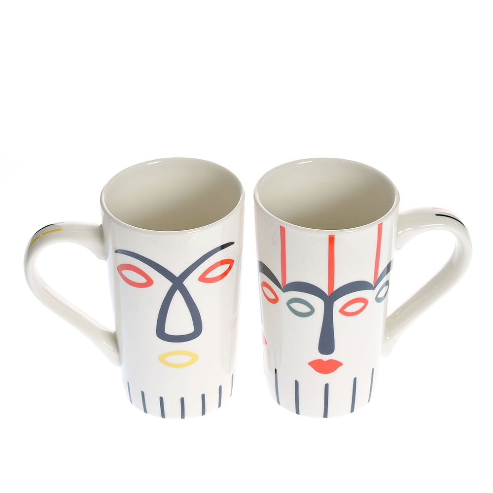 Set 2 cani din ceramica 500 ml - 2 | YEO
