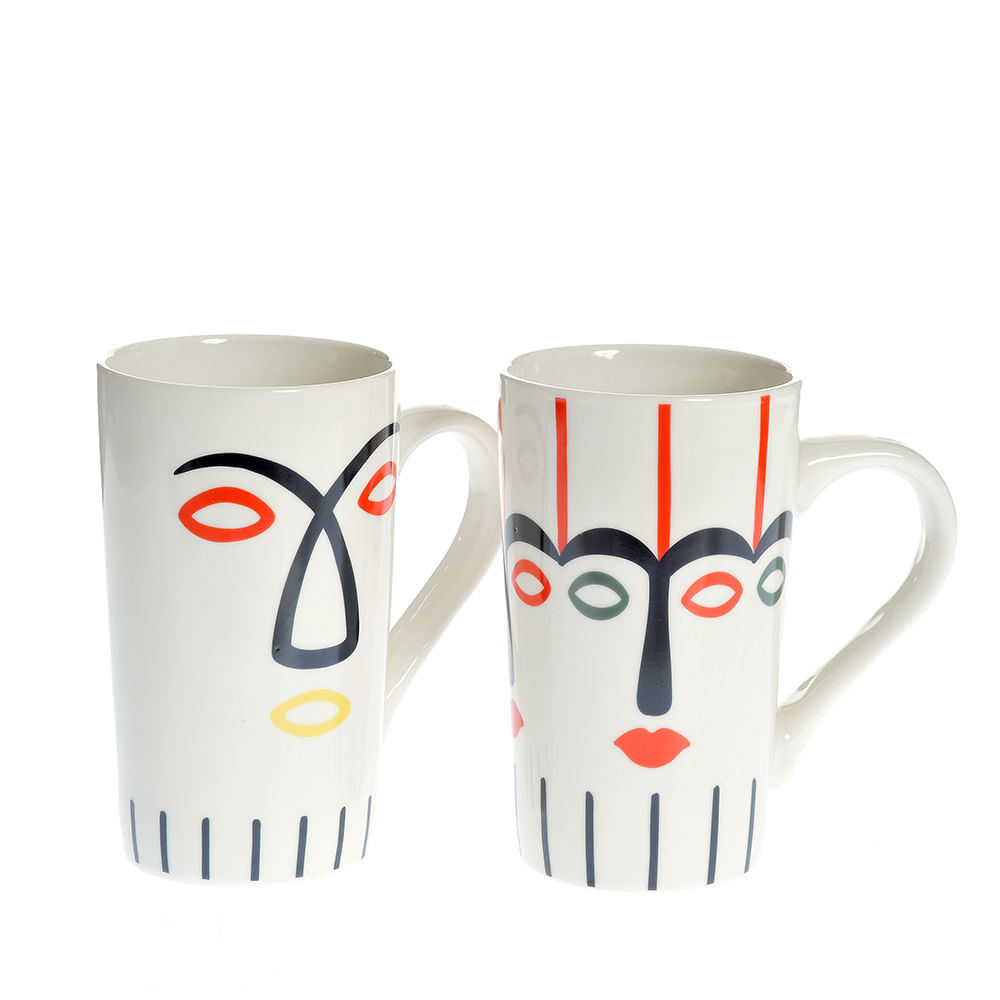 Set 2 cani din ceramica 500 ml - 3 | YEO