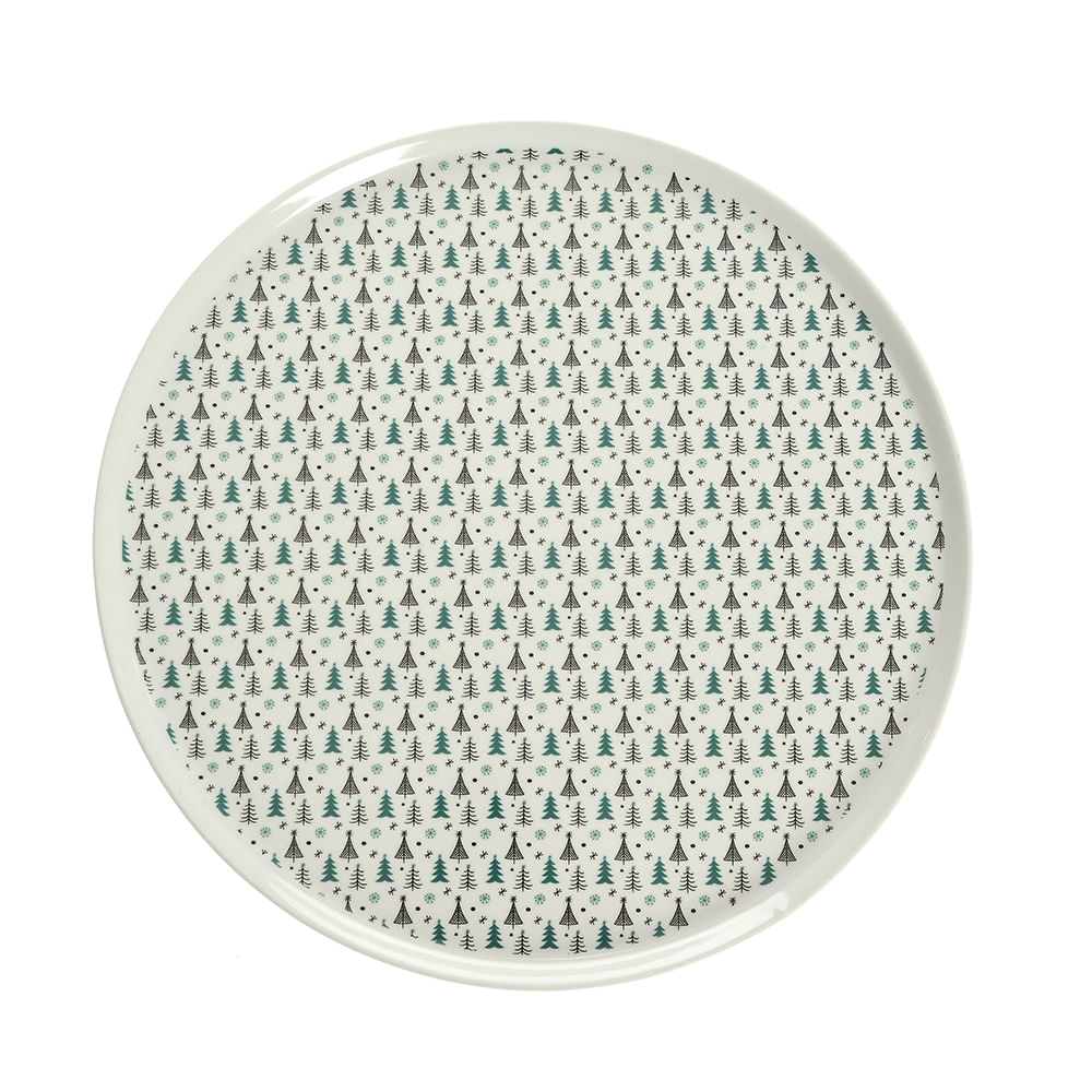 Platou din ceramica cu brazi 35 cm - 2 | YEO