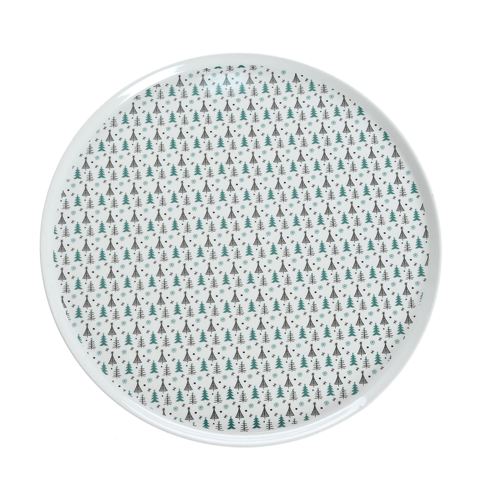 Platou din ceramica cu brazi 35 cm - 3 | YEO