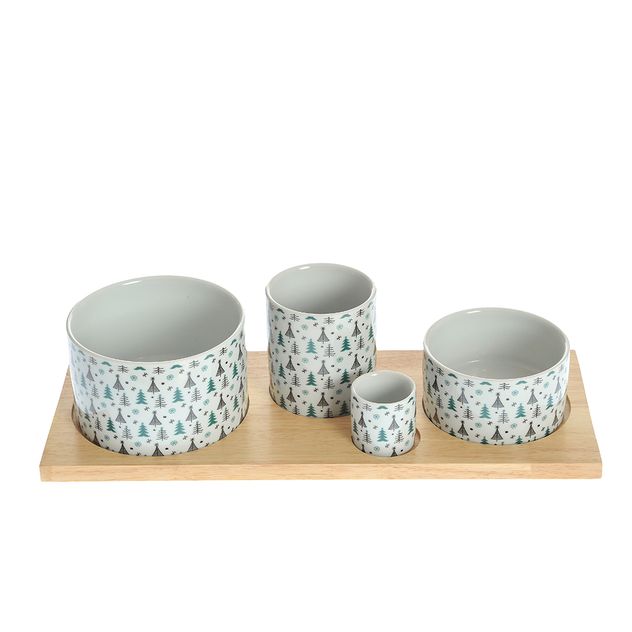 Set 4 boluri pentru aperitive cu braduti