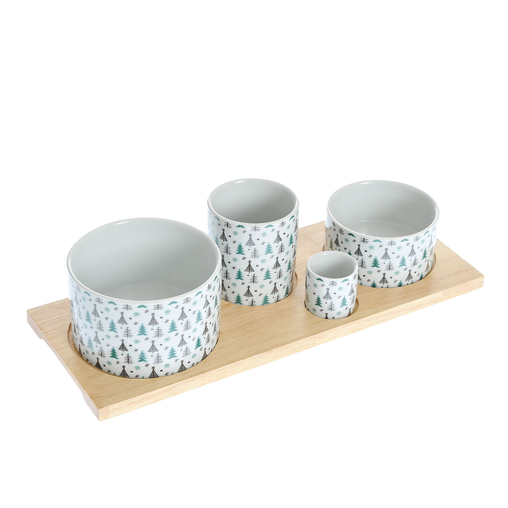 Set 4 boluri pentru aperitive cu braduti - 3 | YEO