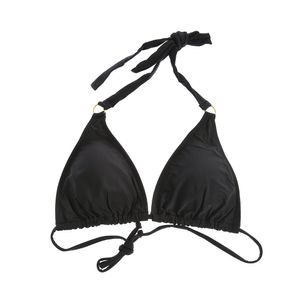 Sutien negru de baie cu snur