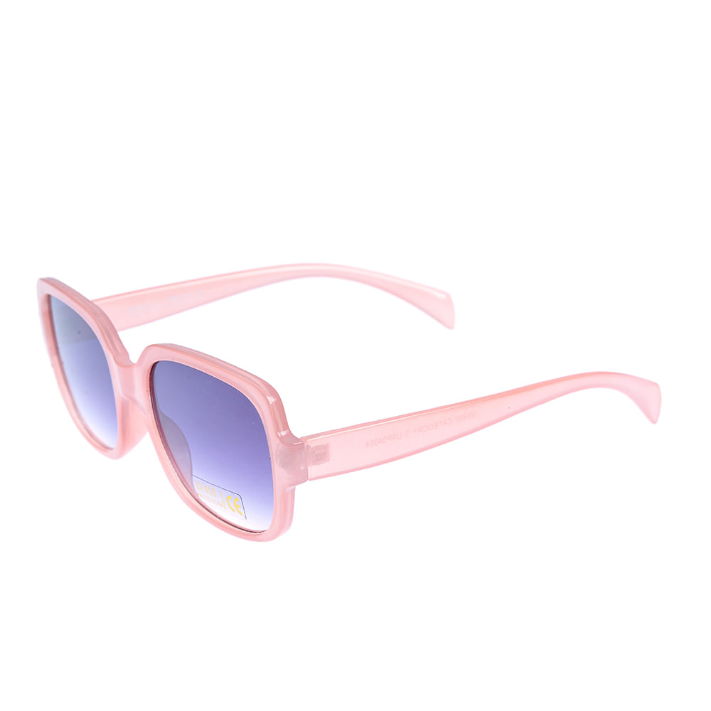 Ochelari de soare roz cu lentile albastre UV 400 - 1 | YEO