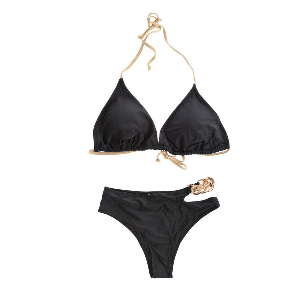 Slip de baie cu lant auriu - 3 | YEO