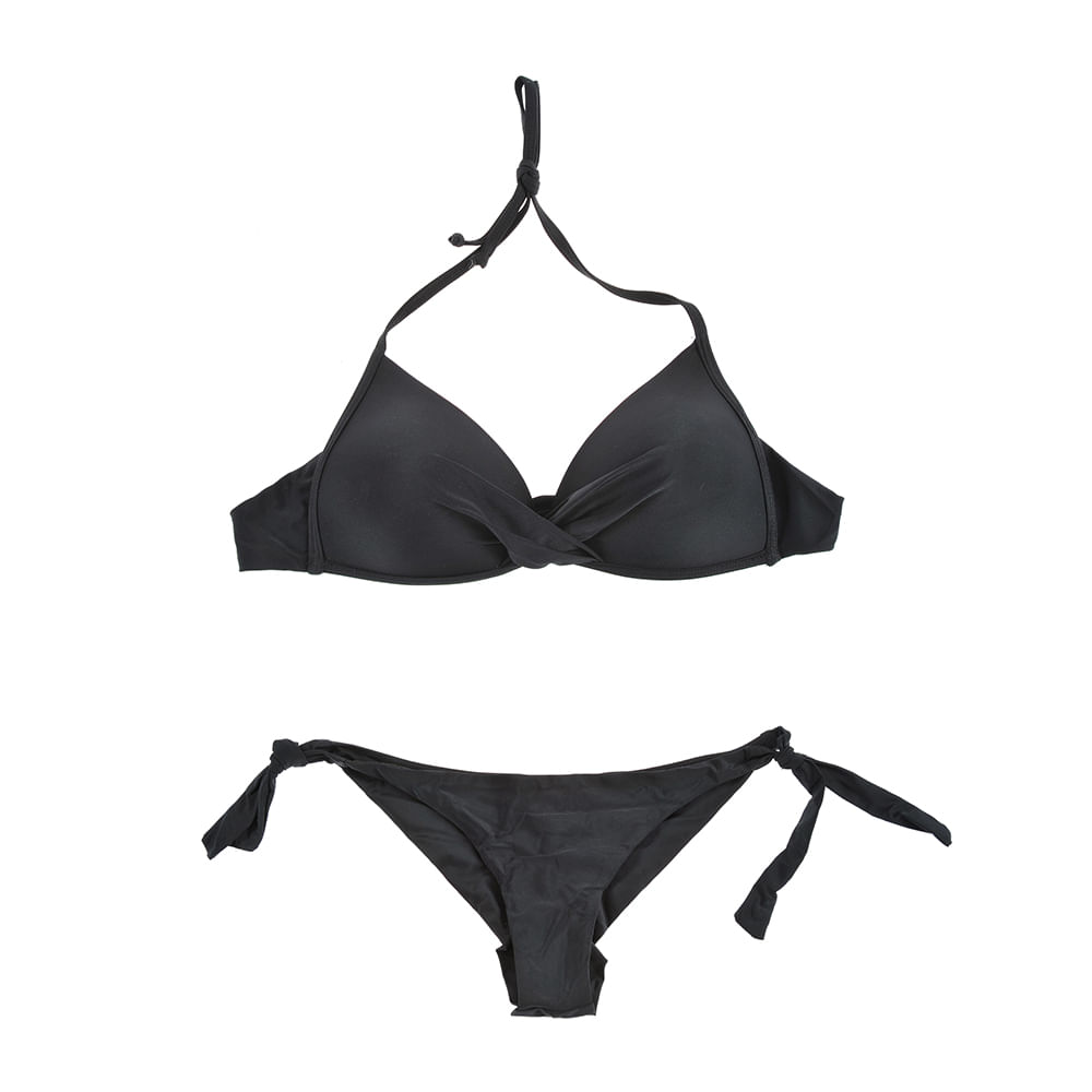 Sutien negru cu snur - 3 | YEO