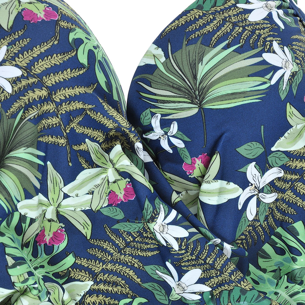 Costum verde cu flori - 1 | YEO