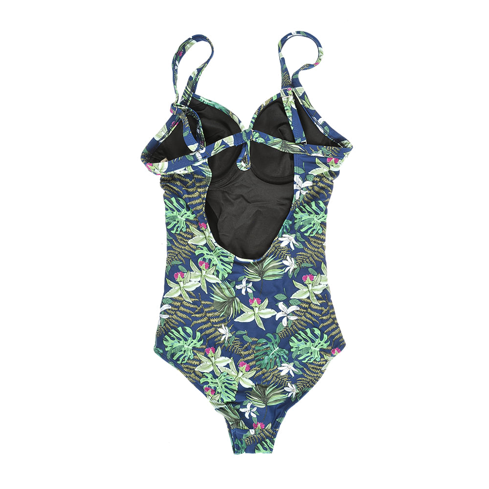 Costum verde cu flori - 3 | YEO