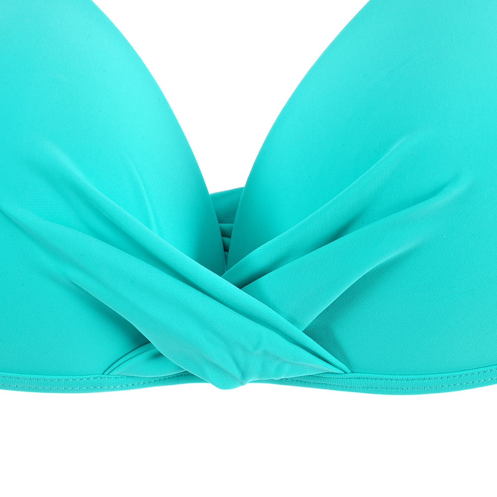 Sutien de baie verde cu snur - 1 | YEO