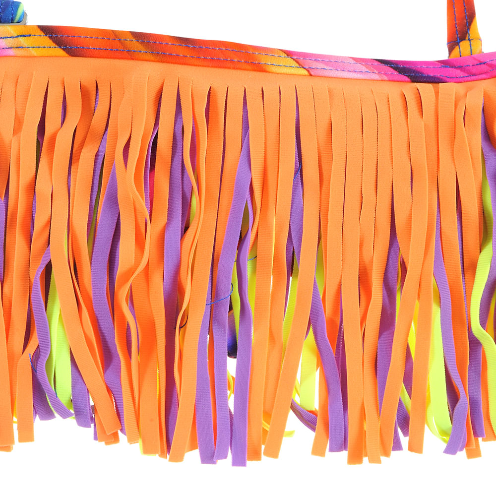 Costum cu franjuri multicolor - 2 | YEO