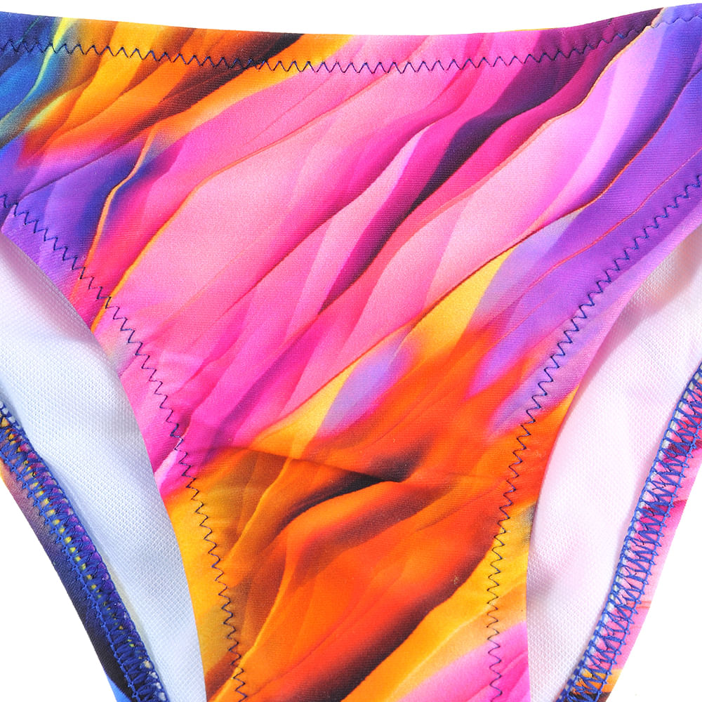 Costum multicolor cu franjuri - 1 | YEO