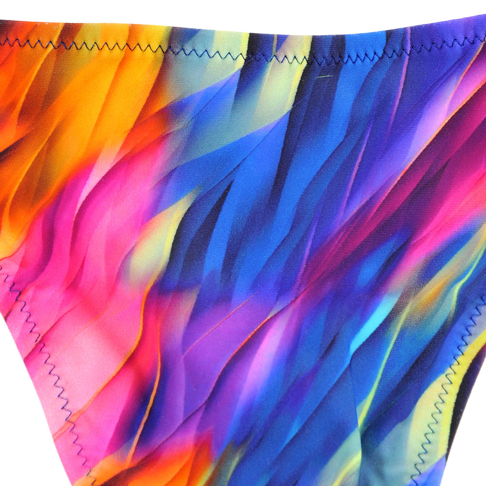 Costum multicolor cu franjuri - 3 | YEO