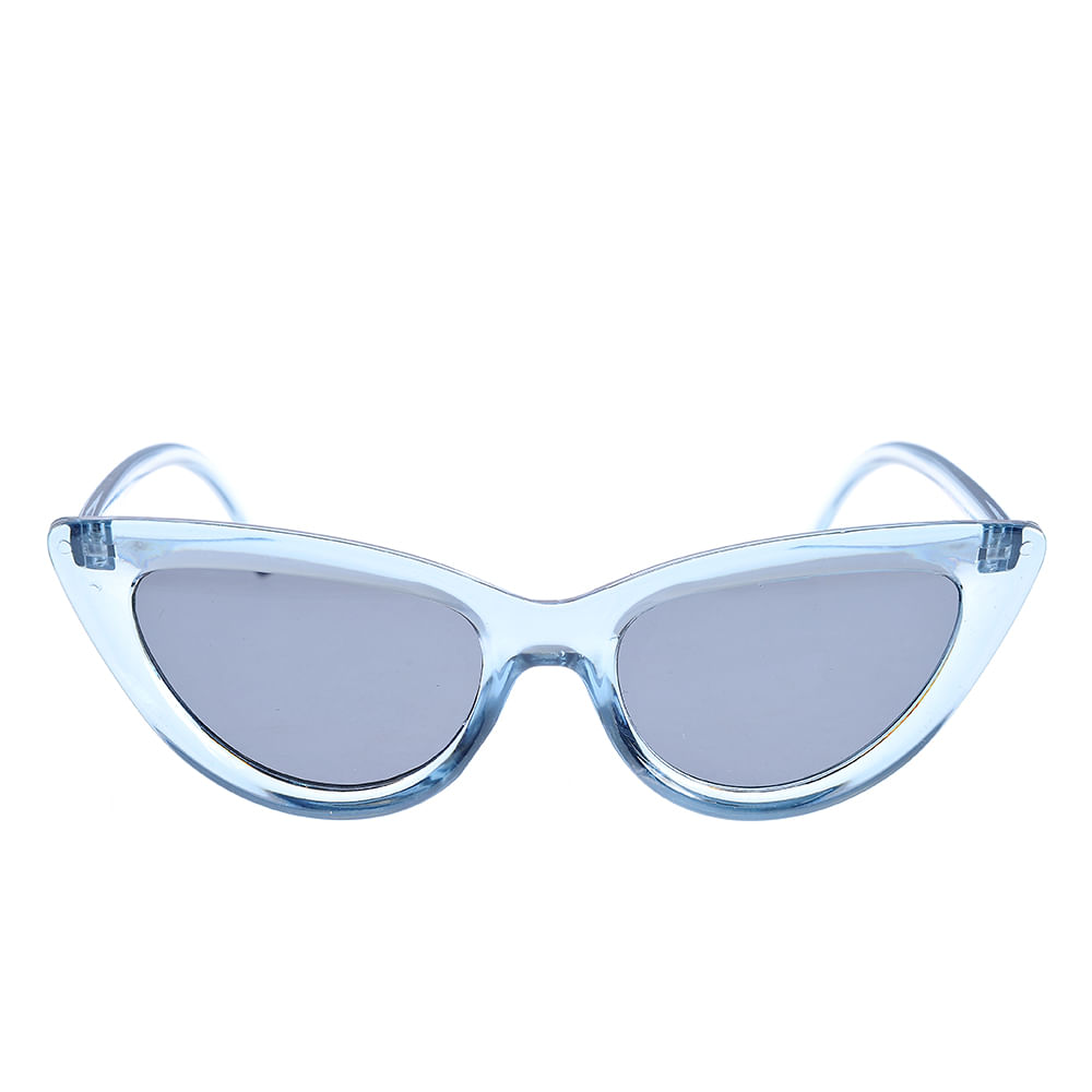 Ochelari de soare bleu stil cat eye