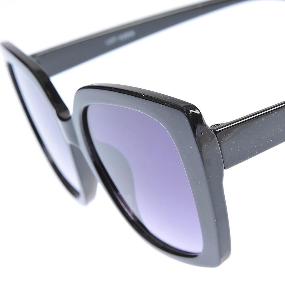 Ochelari de soare negri cu lentile patrate - 2 | YEO