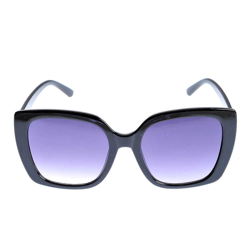 Ochelari de soare negri cu lentile patrate - 3 | YEO