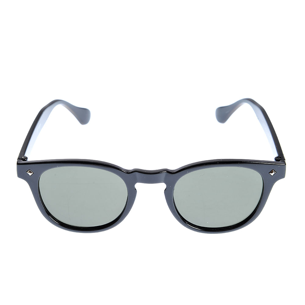 Ochelari de soare cu rama neagra si lentile rotunde - 3 | YEO