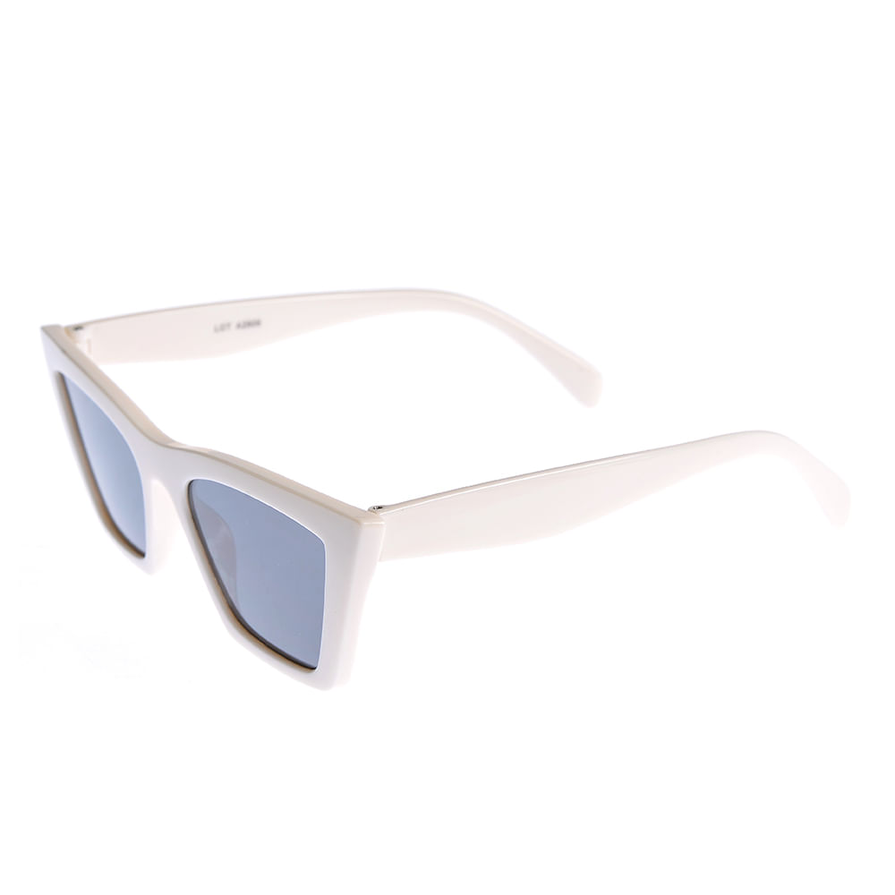 Ochelari de soare bej cu lentile albastre - 1 | YEO