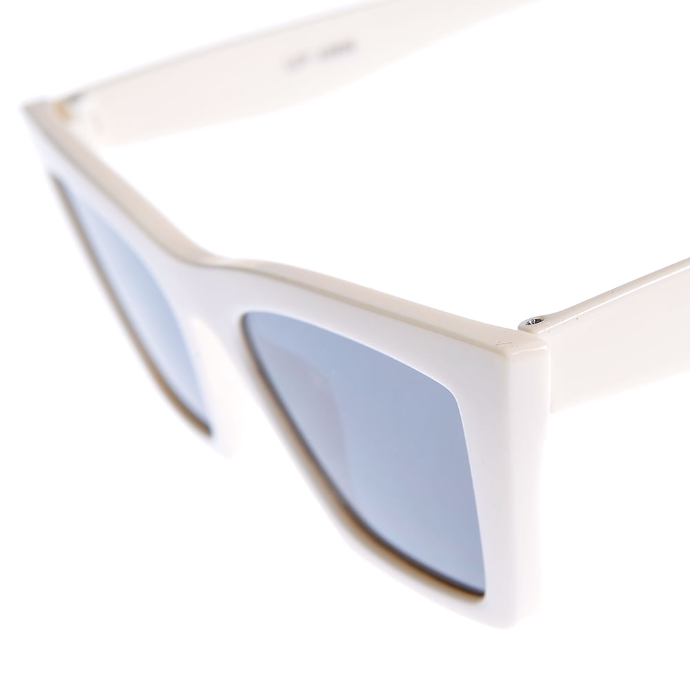 Ochelari de soare bej cu lentile albastre - 2 | YEO