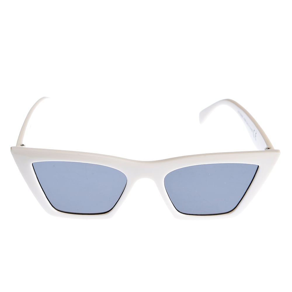 Ochelari de soare bej cu lentile albastre - 3 | YEO