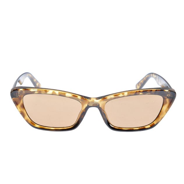 Ochelari de soare animal print si lentile maro