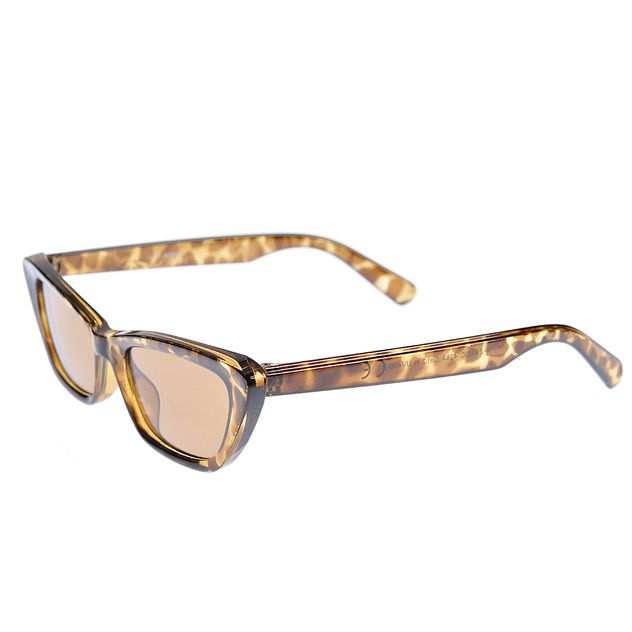 Ochelari de soare animal print si lentile maro