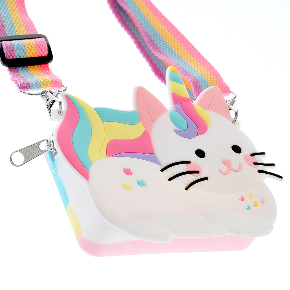 Geanta pisica cu bareta multicolora - 2 | YEO