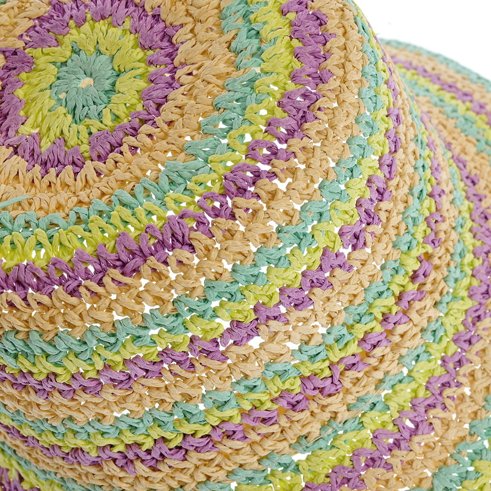 Palarie de vara cu cercuri multicolore - 2 | YEO