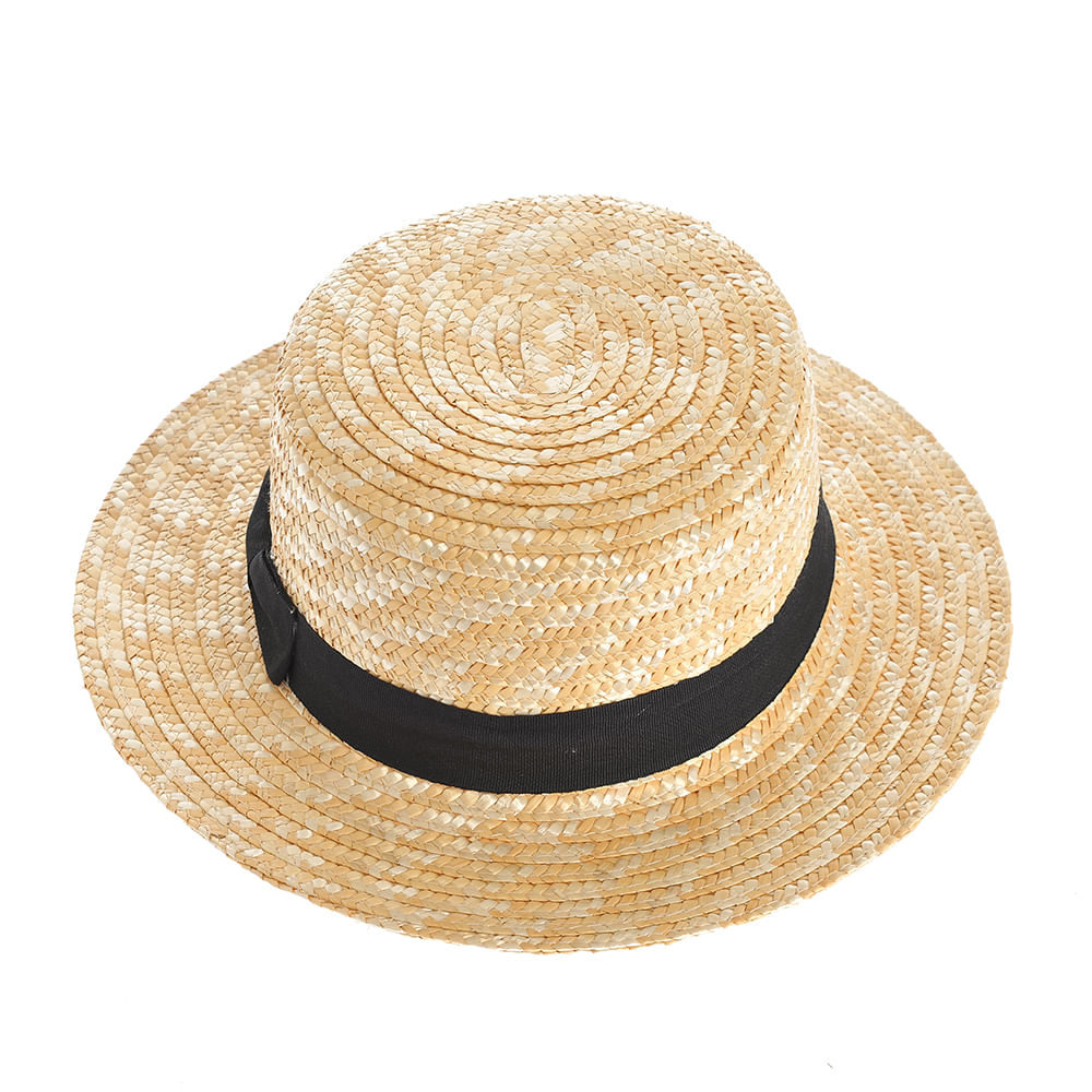 Palarie bej cu banda neagra - 1 | YEO