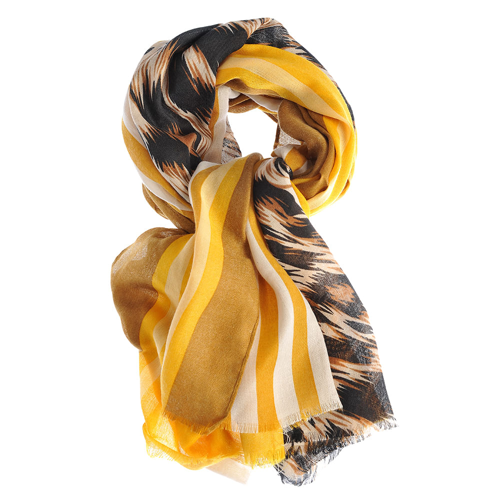 Esarfa gabena cu animal print - 3 | YEO