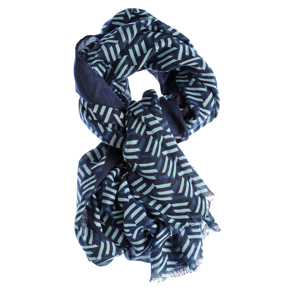 Esarfa bleumarin din vascoza 100% - 3 | YEO