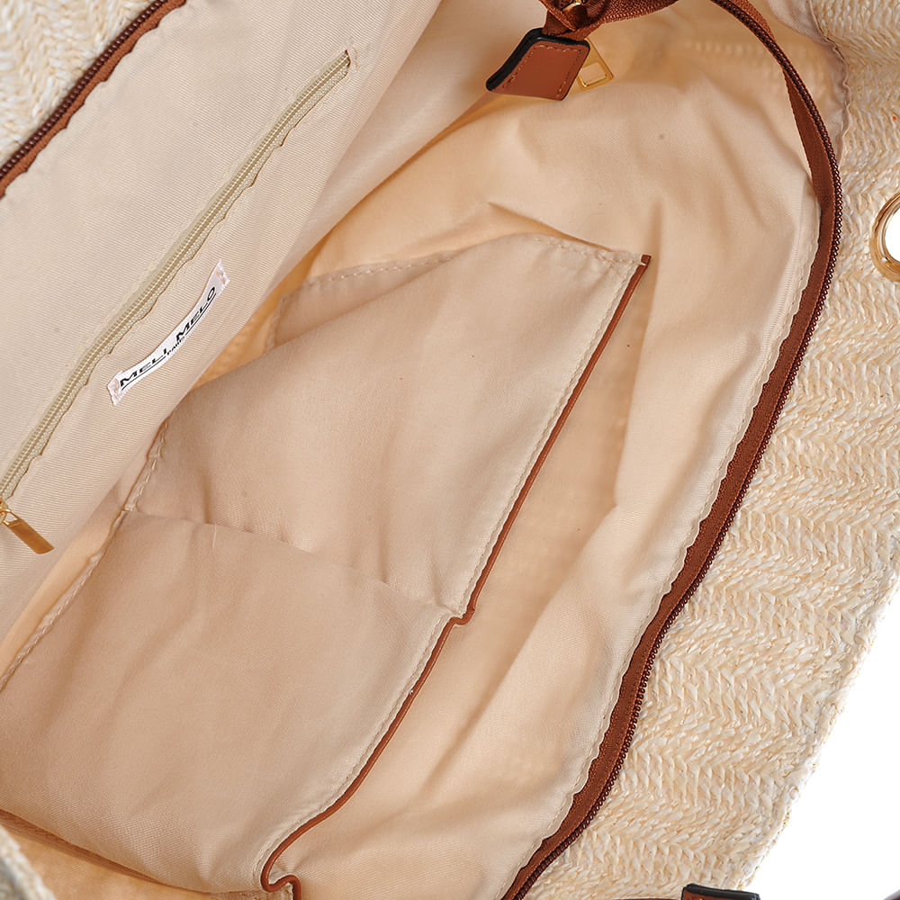 Geanta shopper cu insertii aurii - 4 | YEO
