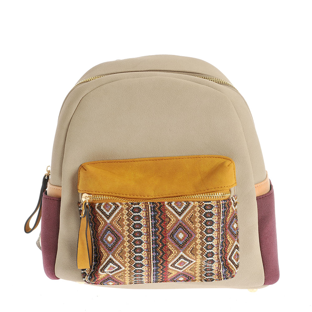 Rucsac cu imprimeu geometric