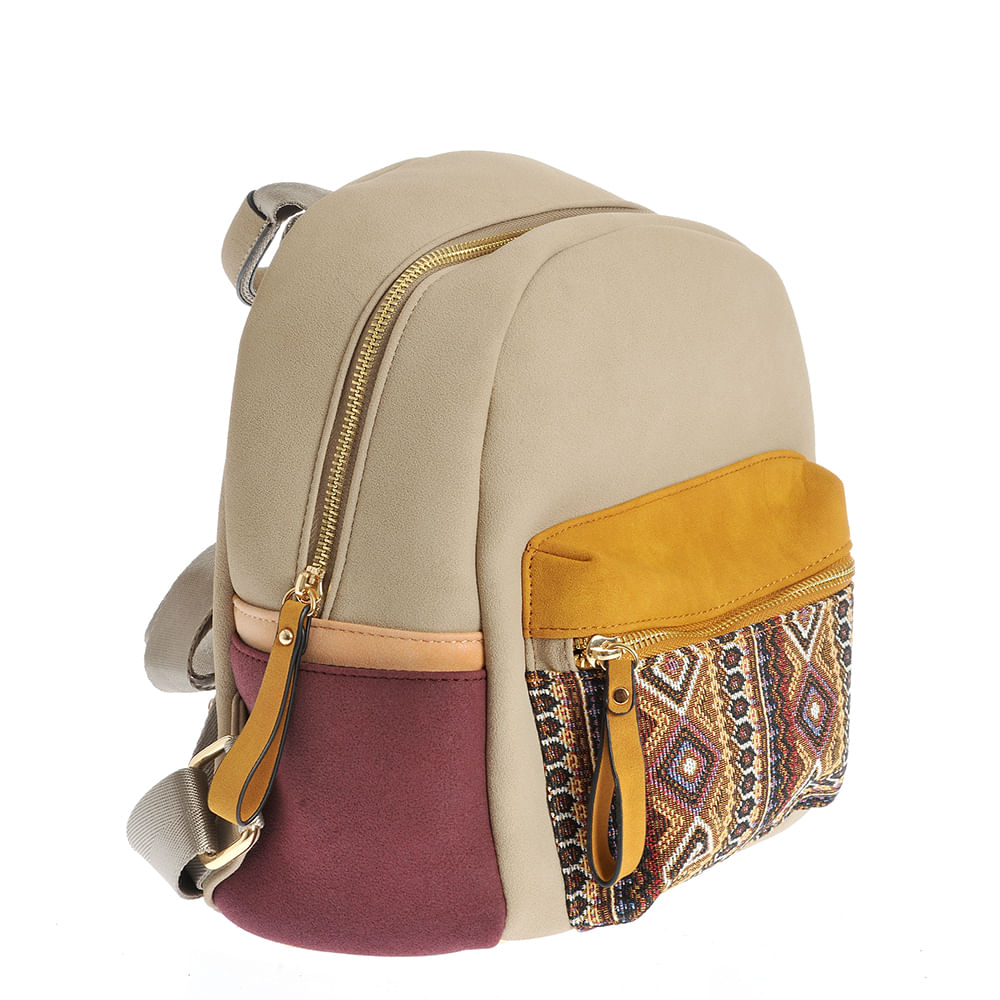Rucsac cu imprimeu geometric - 1 | YEO