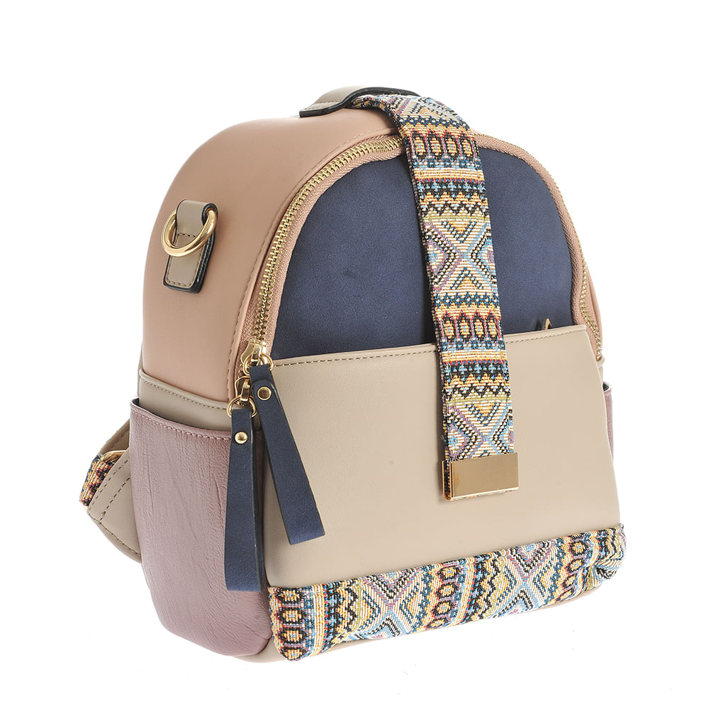 Rucsac cu imprimeu muticolor - 1 | YEO