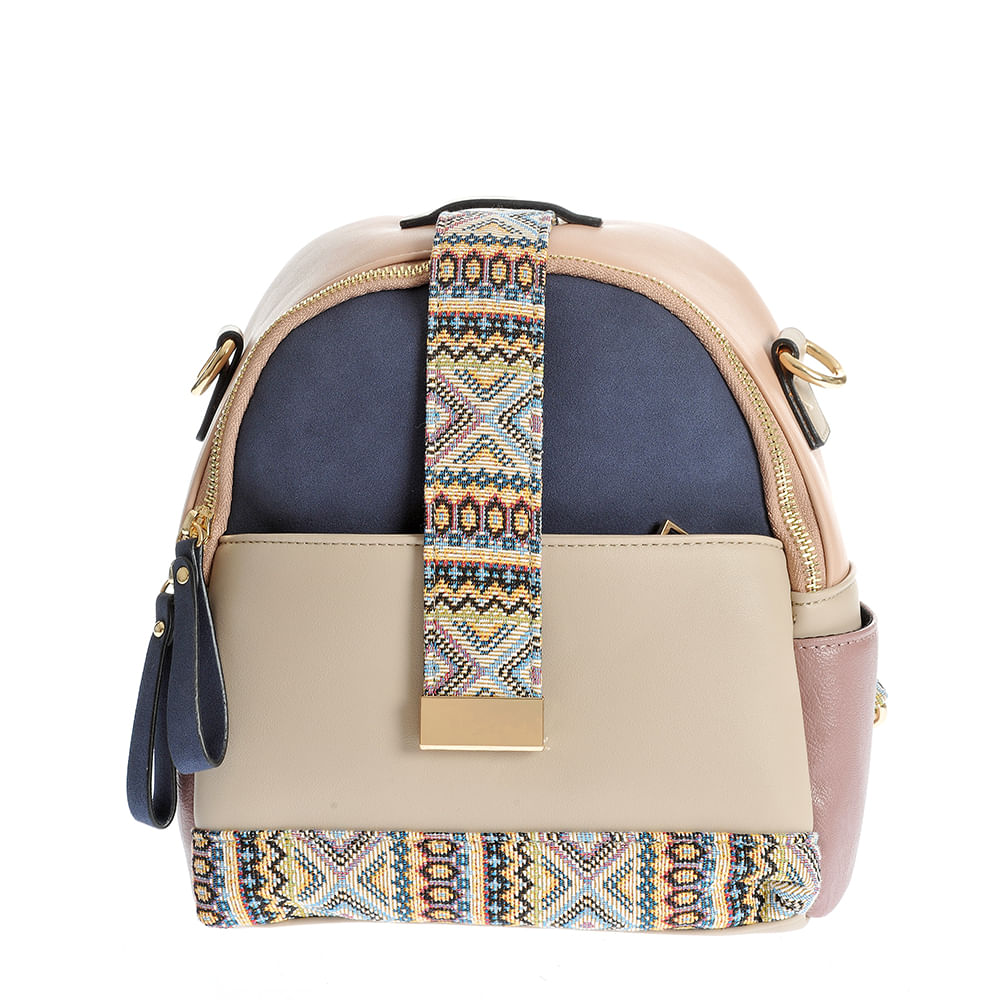 Rucsac cu imprimeu muticolor - 3 | YEO