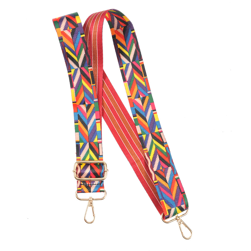 Bareta pentru geanta cu dungi multicolore - 3 | YEO