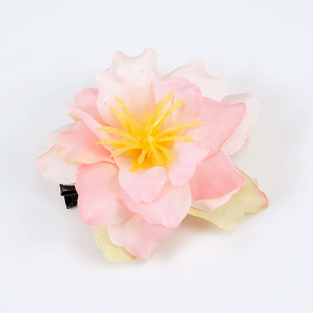 Agrafa de par floare roz - 1 | YEO