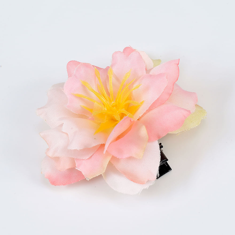 Agrafa de par floare roz - 3 | YEO