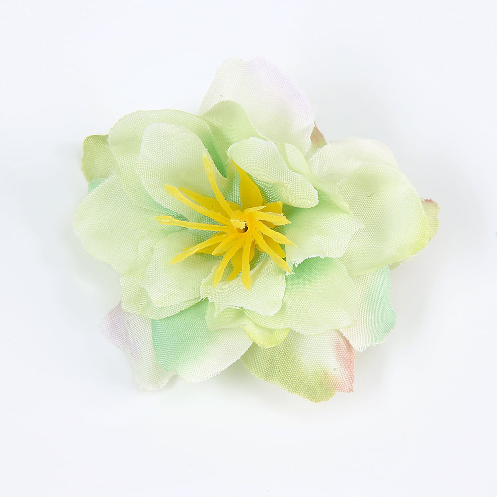 Agrafa de par cu floare verde - 2 | YEO