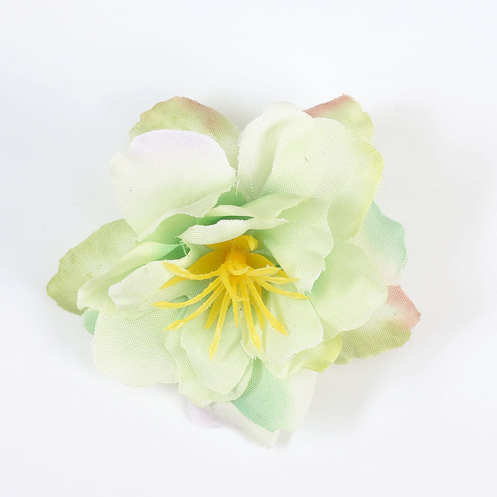 Agrafa de par cu floare verde - 3 | YEO