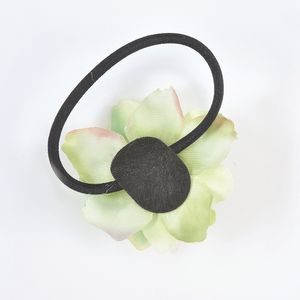 Elastic de par cu floare verde