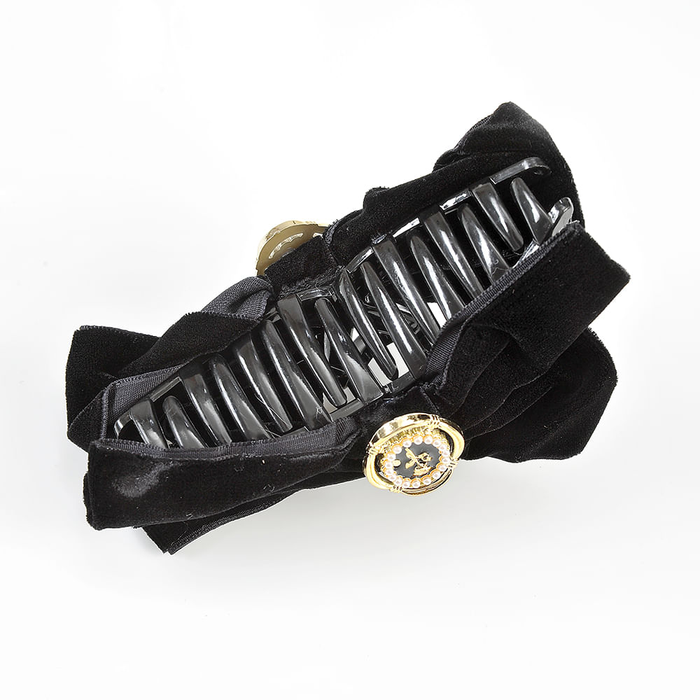 Cleste negru cu funda catifelata - 2 | YEO
